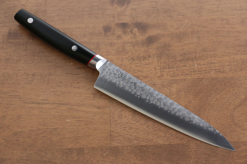 Seisuke PRO-J VG10 Martillado Petty-Utilitario  150mm Mango de Micarta Negra - Japanny-SP