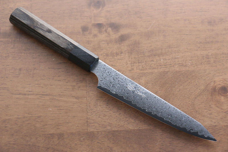 Seisuke VG10 Damasco de 33 Capas Kiritsuke Petty, Utilitario  150mm Mango de Madera de Pakka Gris - Japanny-SP