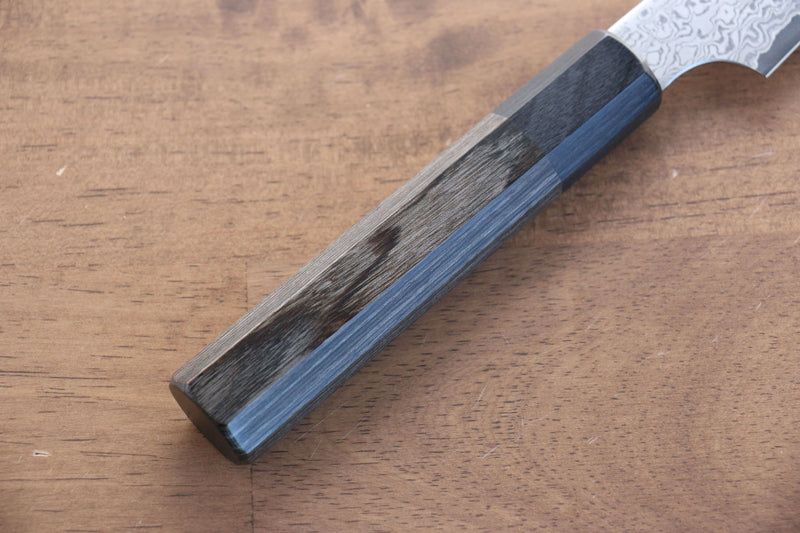 Seisuke VG10 Damasco de 33 Capas Kiritsuke Petty, Utilitario  150mm Mango de Madera de Pakka Gris - Japanny-SP