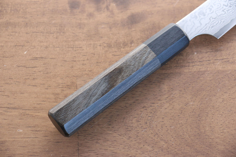 Seisuke VG10 Damasco de 33 Capas Kiritsuke Petty, Utilitario  180mm Mango de Madera de Pakka Gris - Japanny-SP