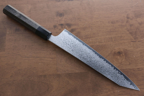 Seisuke VG10 Damasco de 33 Capas Kiritsuke Gyuto  240mm Mango de Madera de Pakka Gris - Japanny-SP