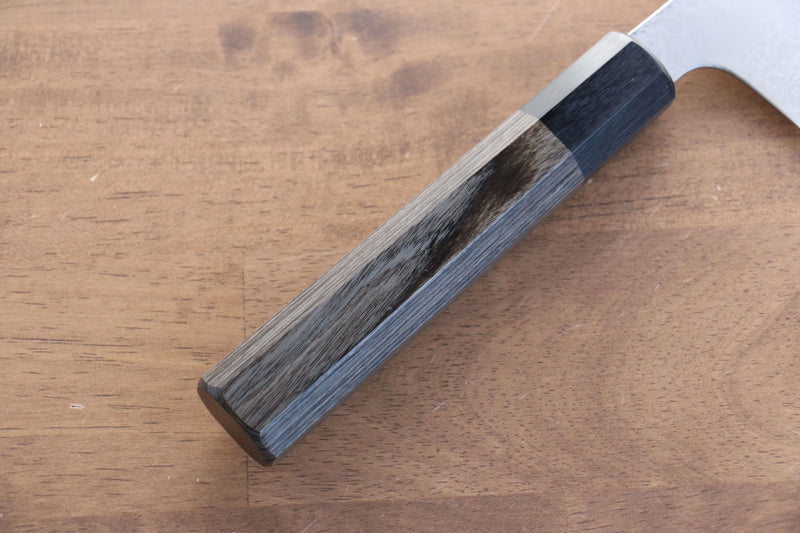 Seisuke VG10 Damasco de 33 Capas Kiritsuke Gyuto  240mm Mango de Madera de Pakka Gris - Japanny-SP