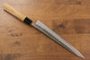 Seisuke Acero Azul No.2 Nashiji Sujihiki  240mm Mango de Castaña - Japanny-SP