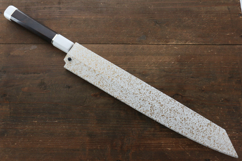 Sakai Takayuki Shinuchi Honyaki Calma Aguas Acero Blanco No.2 Terminado de Espejo Kiritsuke Yanagiba  300mm Con funda - Japanny-SP