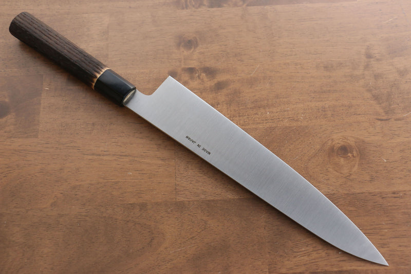 Seisuke Acero Sueco Gyuto  270mm Mango de Madera de Castano Quemada - Japanny-SP