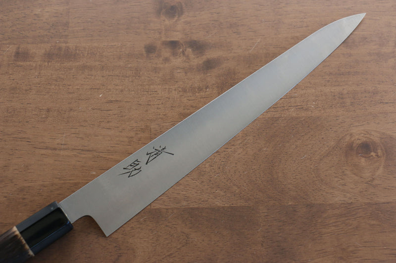 Seisuke Acero Sueco Sujihiki  240mm Mango de Madera de Castano Quemada - Japanny-SP