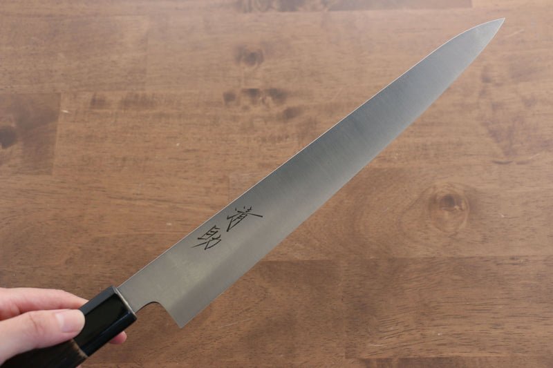 Seisuke Acero Sueco Sujihiki  270mm Mango de Madera de Castano Quemada - Japanny-SP