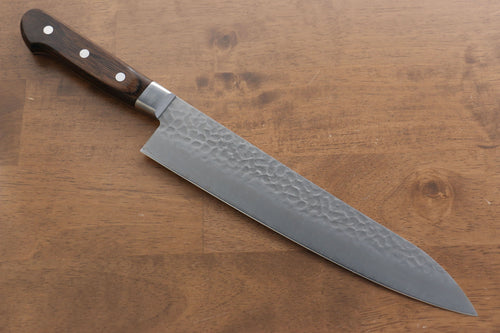 Seisuke AUS8 Martillado Gyuto  240mm Mango de Madera de Pakka Cafe - Japanny-SP