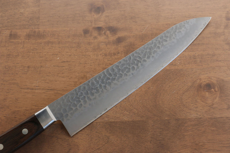 Seisuke AUS8 Martillado Gyuto  240mm Mango de Madera de Pakka Cafe - Japanny-SP