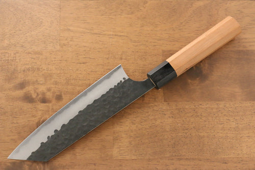 Masakage Koishi Super Azul Terminado Negro Bunka  165mm Mango de Cerezo Americano - Japanny-SP