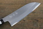 Mutsumi Hinoura Acero Blanco Terminado Migaki Santoku  165mm - Japanny-SP