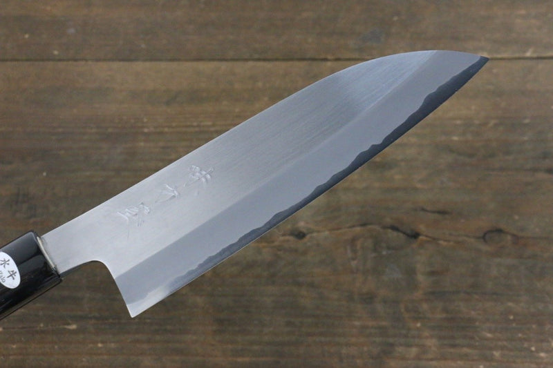 Mutsumi Hinoura Acero Blanco Terminado Migaki Santoku  165mm - Japanny-SP