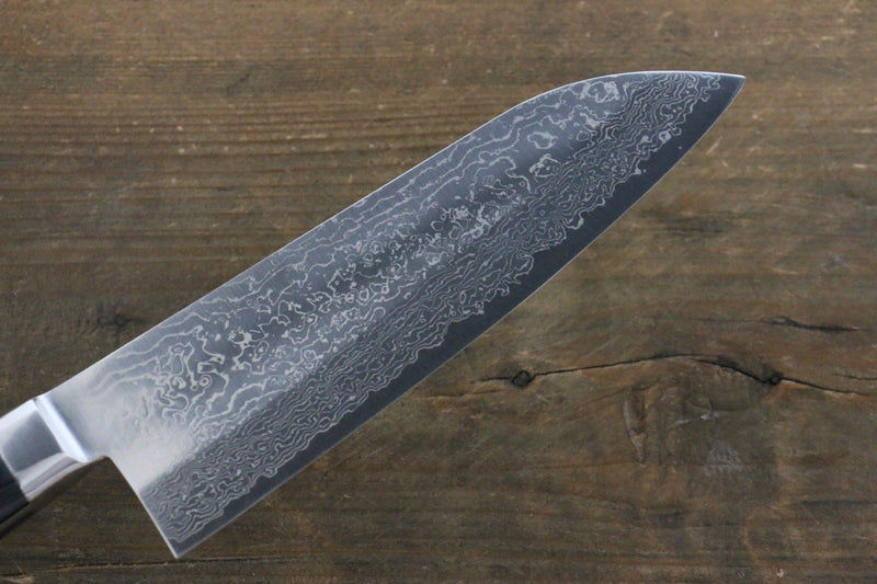 Takayuki Iwai VG10 Damasco Santoku  165mm Mango de Madera de pakka - Japanny-SP