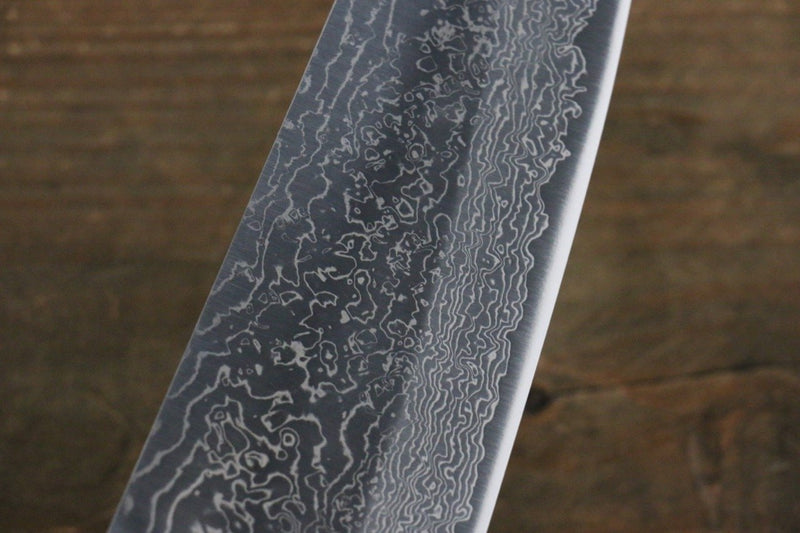 Takayuki Iwai VG10 Damasco Santoku  165mm Mango de Madera de pakka - Japanny-SP