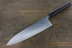 Shungo Ogata Acero Blanco No.2 Damasco Gyuto  240mm Mango de Shitan - Japanny-SP