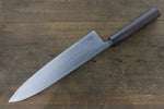 Shungo Ogata Acero Blanco No.2 Damasco Gyuto  240mm Mango de Shitan - Japanny-SP