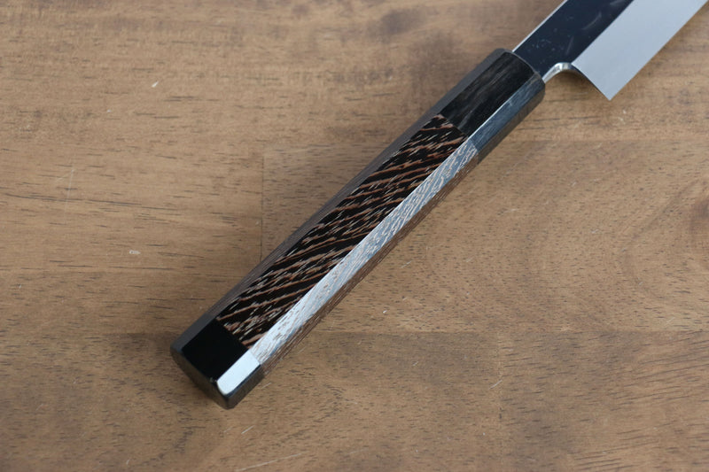 Sakai Takayuki Honyaki Calma Aguas Acero Blanco No.2 Terminado de Espejo Sakimaru Yanagiba  300mm Mango de Wenge(con anillo blanco)  con Funda - Japanny-SP