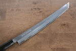 Sakai Takayuki Zangetsu Acero Blanco No.1 Sakimaru Yanagiba  330mm Mango de Madera de ebano  con Funda - Japanny-SP