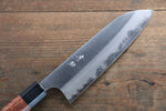 Seisuke Acero Blanco Terminado Migaki Santoku  165mm Mango de Honduras - Japanny-SP