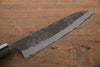 Shungo Ogata Acero Blanco No.2 Kurouchi Damasco Petty-Utilitario  150mm Mango de Shitan - Japanny-SP