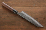 Shungo Ogata Acero Blanco No.2 Kurouchi Damasco Bunka  180mm Mango de Shitan - Japanny-SP