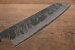 Shungo Ogata Acero Blanco No.2 Kurouchi Damasco Bunka  180mm Mango de Shitan - Japanny-SP