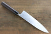 Shungo Ogata Acero Blanco No.2 Damasco Gyuto  210mm Mango de Shitan - Japanny-SP