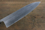 Shungo Ogata Acero Blanco No.2 Damasco Gyuto  210mm Mango de Shitan - Japanny-SP