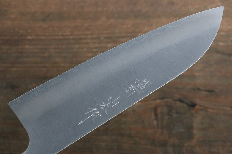 Nao Yamamoto Acero de Plata No.3 Nashiji Santoku 165mm Mango de Nogal - Japanny-SP