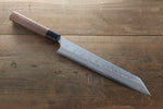 Hideo Kitaoka Acero Blanco No.2 Damasco Kiritsuke Yanagiba  240mm Mango de Shitan - Japanny-SP