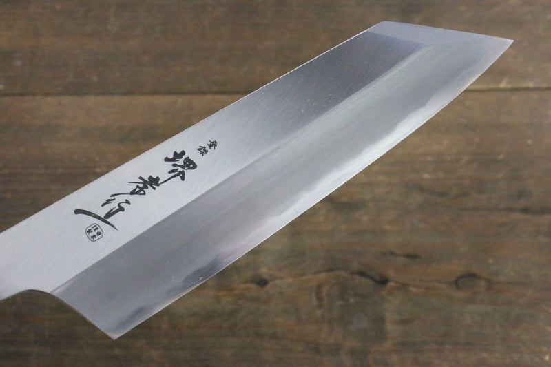 Sakai Takayuki Homura Acero Azul No.2 Kengata Santoku  195mm Mango de Madera de ebano - Japanny-SP