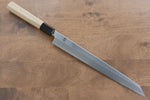 Kikuzuki Acero Blanco No.2 Kasumitogi Kiritsuke Yanagiba  270mm Mango de Magnolia - Japanny-SP