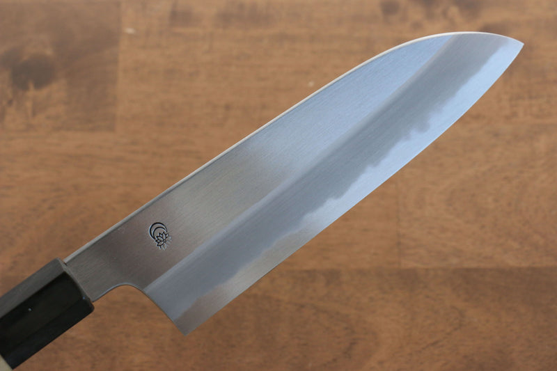 Kikuzuki Acero Blanco No.2 Kasumitogi Santoku  180mm Mango de Magnolia - Japanny-SP