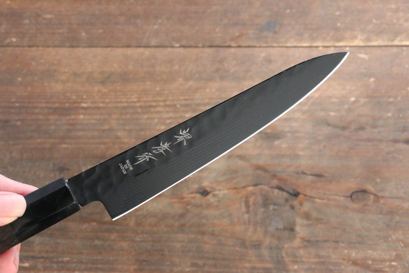 Sakai Takayuki Kurokage VG10 Martillado Cubierto de Teflon Petty-Utilitario  150mm Mango de Wenge - Japanny-SP