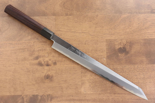 Jikko Acero Blanco No.2 Kiritsuke Yanagiba 270mm Mango de Shitan - Japanny-SP