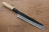 Kikuzuki Acero Blanco No.2 Terminado Negro Kiritsuke Gyuto  240mm Mango de Magnolia - Japanny-SP