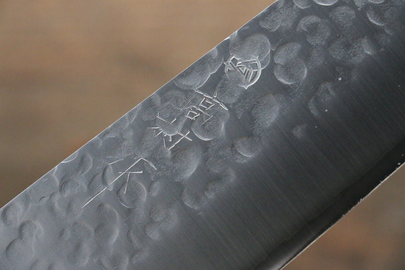 Cuchillos Takamura VG10 Martillado Santoku  170mm Mango de Madera de Pakka Negra - Japanny-SP