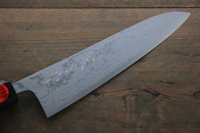 Shigeki Tanaka Acero Azul No.2 Damasco Gyuto  180mm Mango de Nogal - Japanny-SP