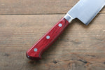 Cuchillos Takamura SG2 Santoku  170mm Mango de Madera de pakka roja - Japanny-SP