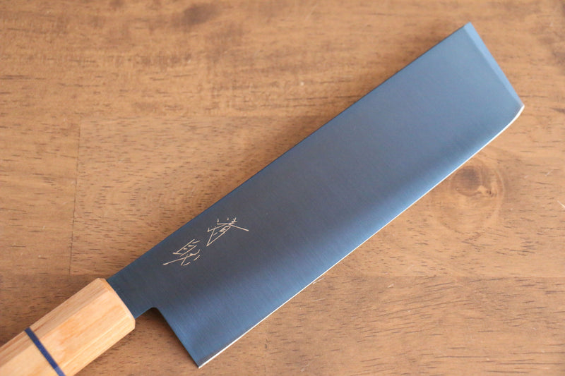 Seisuke Acero SK-85 Ion plating Nakiri  175mm Mango de madera blanca - Japanny-SP