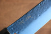 Seisuke Acero SK-85 Ion plating Martillado Gyuto  210mm Mango de Madera de Pakka Gris - Japanny-SP