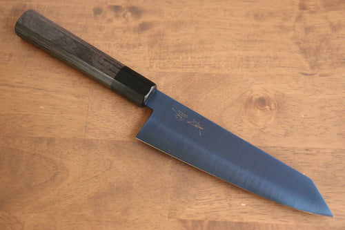 Seisuke Acero SK-85 Ion plating Kiritsuke Santoku  180mm Mango de Madera de Pakka Gris - Japanny-SP