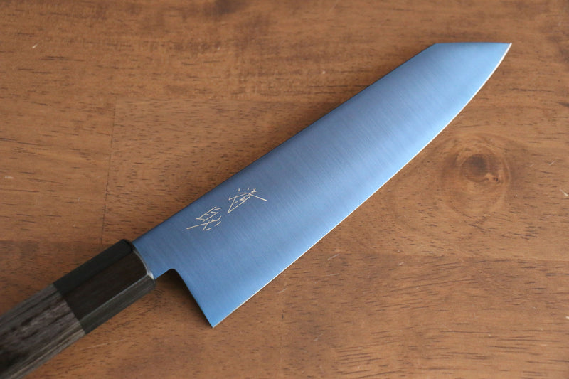 Seisuke Acero SK-85 Ion plating Kiritsuke Santoku  180mm Mango de Madera de Pakka Gris - Japanny-SP