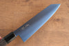 Seisuke Acero SK-85 Ion plating Kiritsuke Santoku  180mm Mango de Madera de Pakka Gris - Japanny-SP