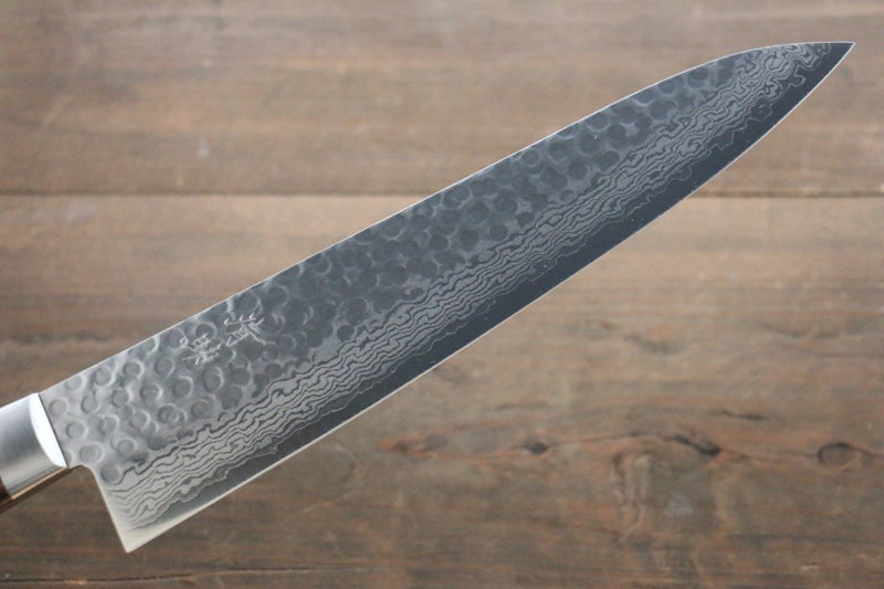 Seisuke VG10 de 17 Capas Damasco Gyuto  240mm Mango de Caoba - Japanny-SP