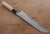 Kikuzuki Acero Azul No.1 Damasco Kiritsuke Gyuto  240mm Mango de Magnolia - Japanny-SP