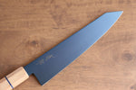 Seisuke Acero SK-85 Ion plating Kiritsuke Gyuto  210mm Mango de madera blanca - Japanny-SP