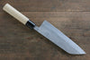 Fujiwara Teruyasu Acero Blanco No.1 Nashiji Santoku  180mm Mango de Magnolia - Japanny-SP