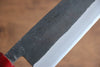 Seisuke Kurumi Acero Azul Kurouchi Santoku  165mm Mango de Nogal(doble anillo de  roja) - Japanny-SP