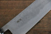 Fujiwara Teruyasu Acero Blanco No.1 Nashiji Santoku  180mm Mango de Magnolia - Japanny-SP